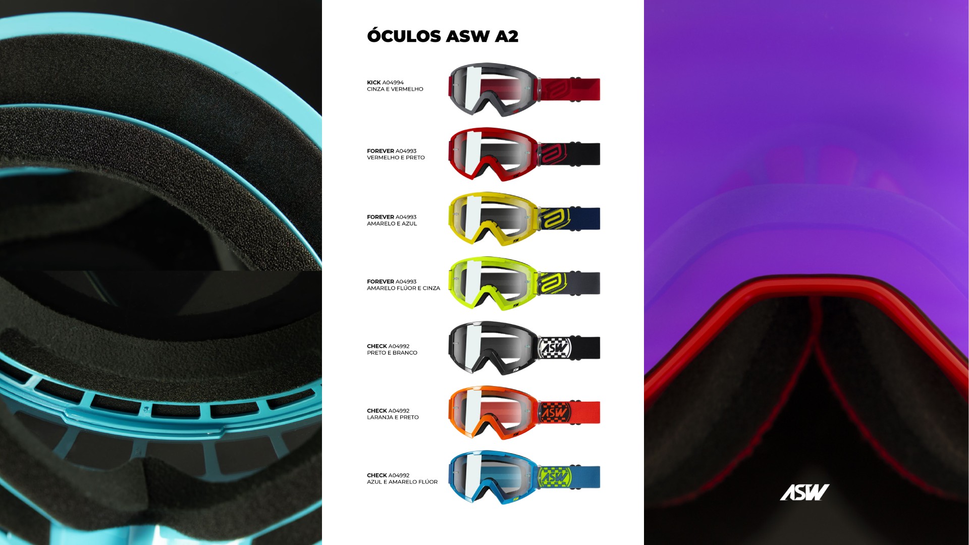 Óculos Motocross ASW A2